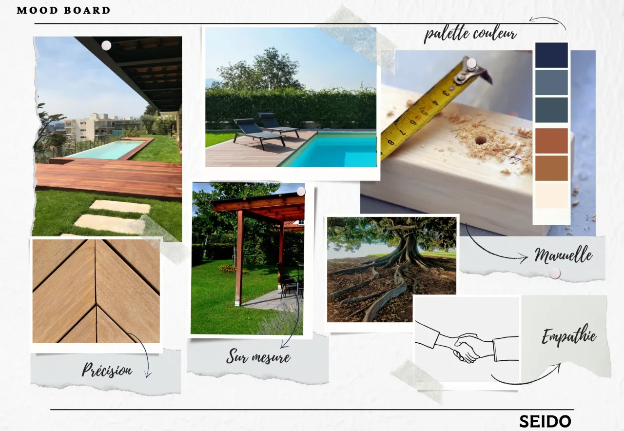 Moodboard-Seido-Conception-Bois, artisan à Montpellier