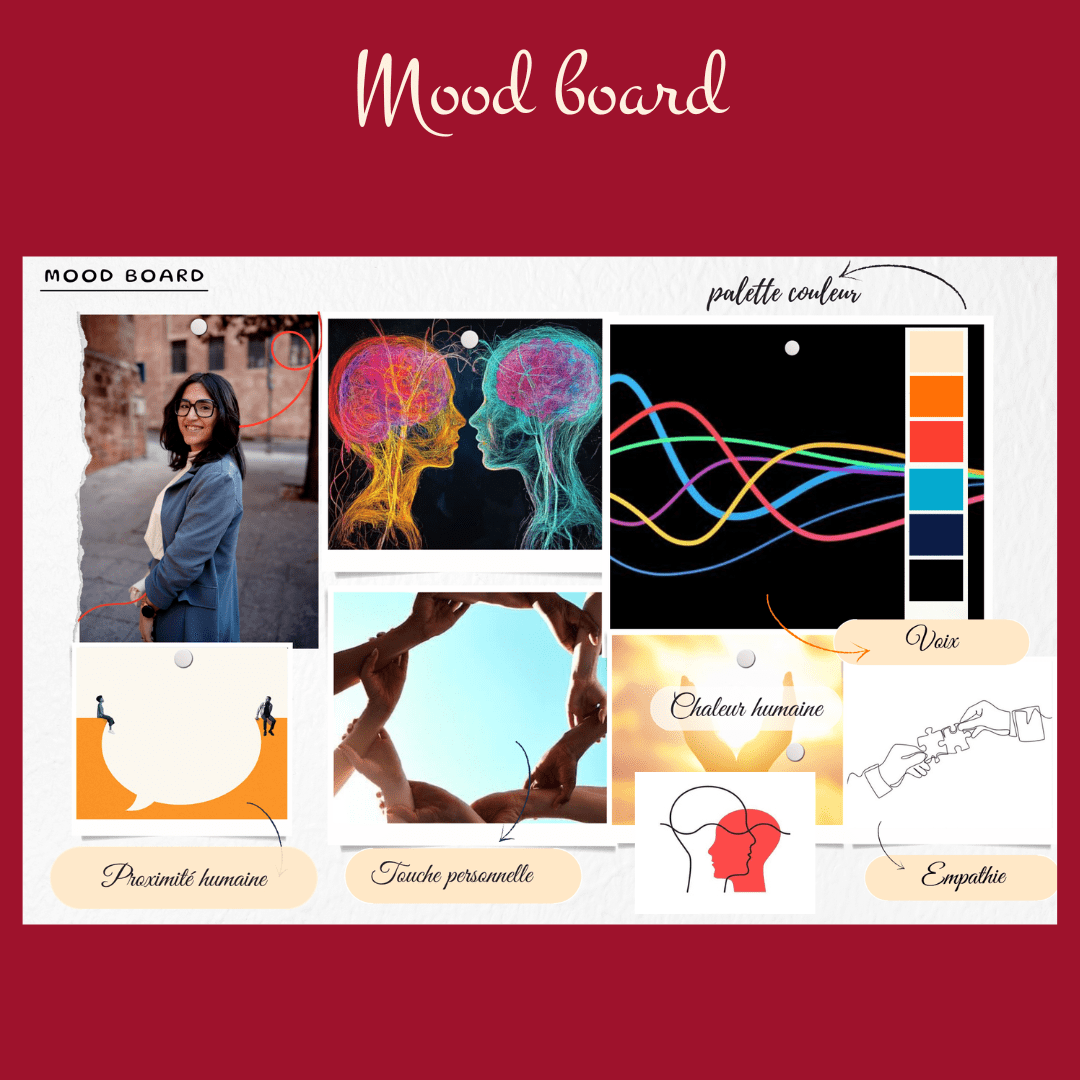 MoodBoard de l'identité visuelle de Elissa Lattouf