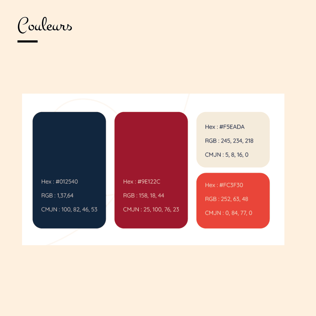 Palette de couleurs par bee digitale